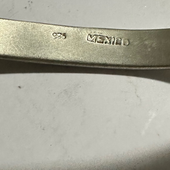 925 Vintage Mexico White opal bracelet - Picture 4 of 6